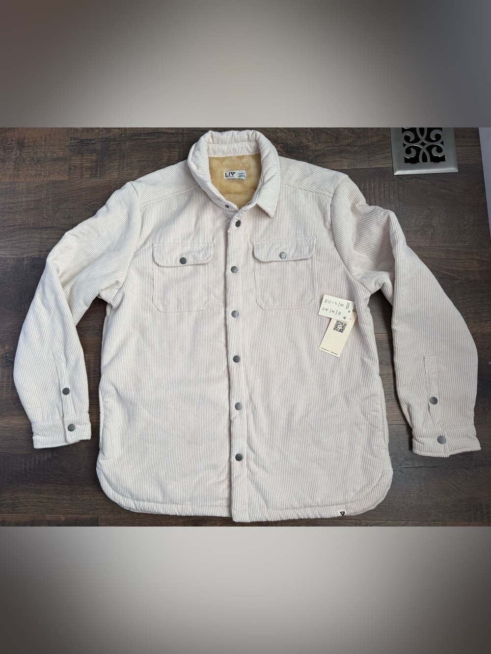 LIV Outdoor Sherpa Lined Corduroy Shacket - Men’s XL - NWT